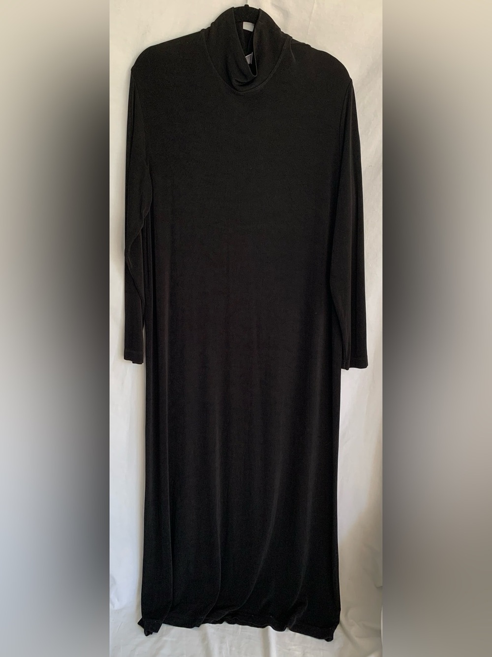 Black Turtleneck Long Sleeve Maxi Dress - Timeless Essential
